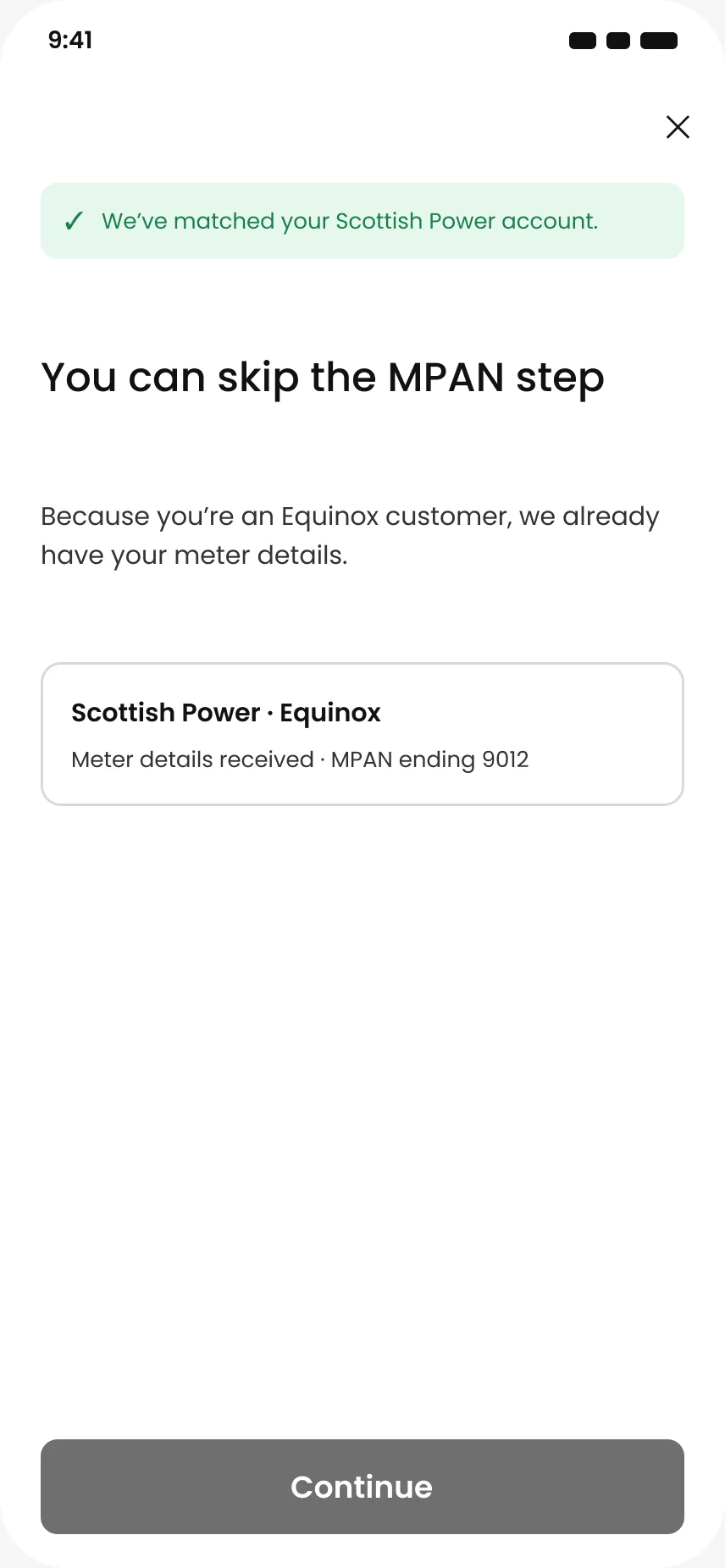 SP customer recognised